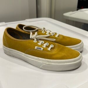 Vans Mustard yellow suede shoes